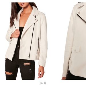 Nordstrom Missguided white Suede jacket